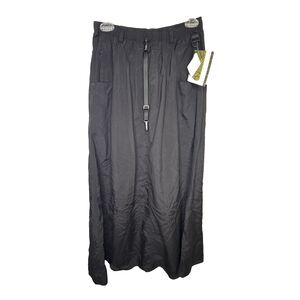 NWT Macabi Travel Skirt Womens Small S Black Slim Long Nylon Outdoor Hiking Trai